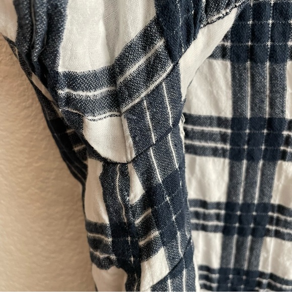 Madewell Mini Bell Sleeve Dress in Leighton Plaid Size 10 - Picture 11 of 16